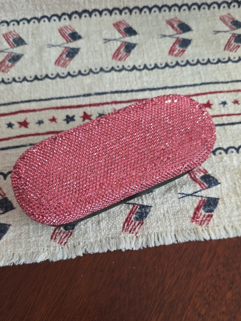 Sparkling Pink Crystal Eyeglass Case - Women Accessories